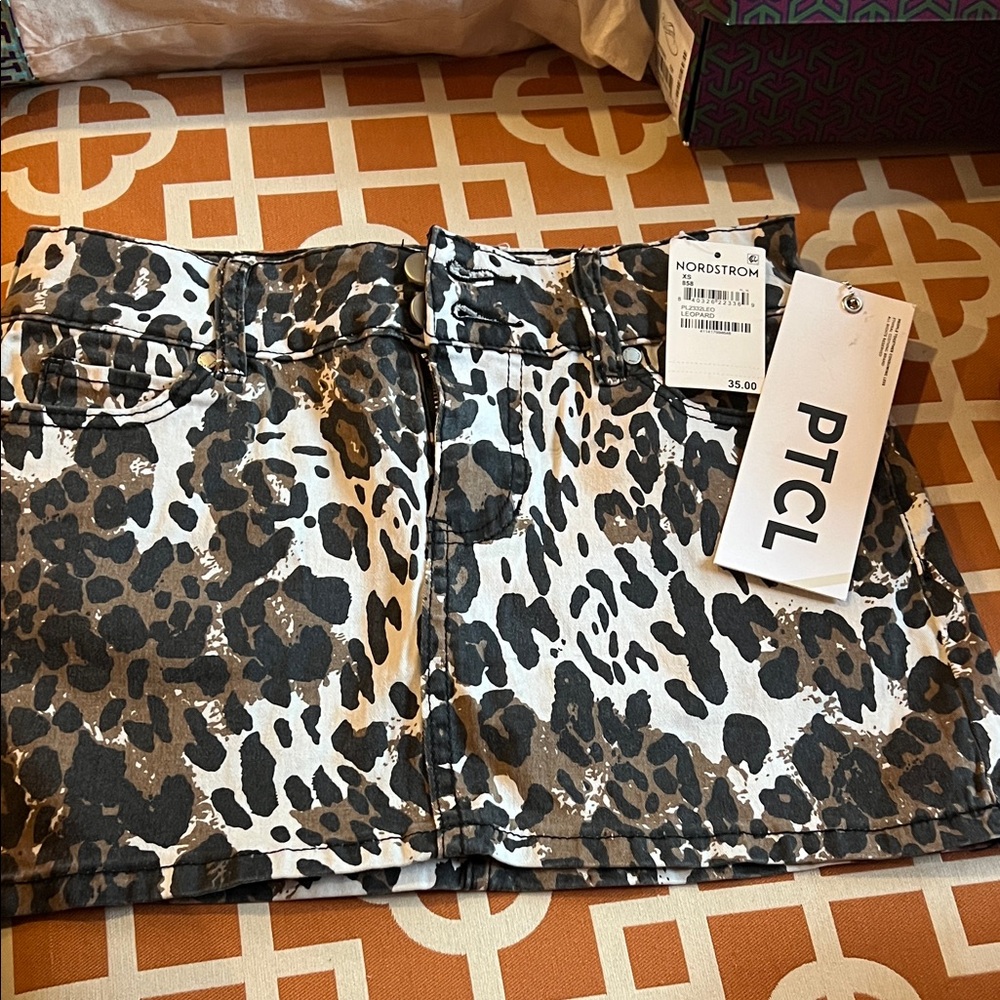 PTCL Ethikal Leopard Print Skirt